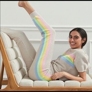 Anthropologie Saturday Sunday Rainbow Lounge Set